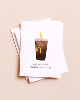 Fountain of Youth — Diet Coke Fast Food Lovers Birthday Card