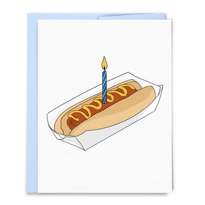 Hot Dog Birthday Card