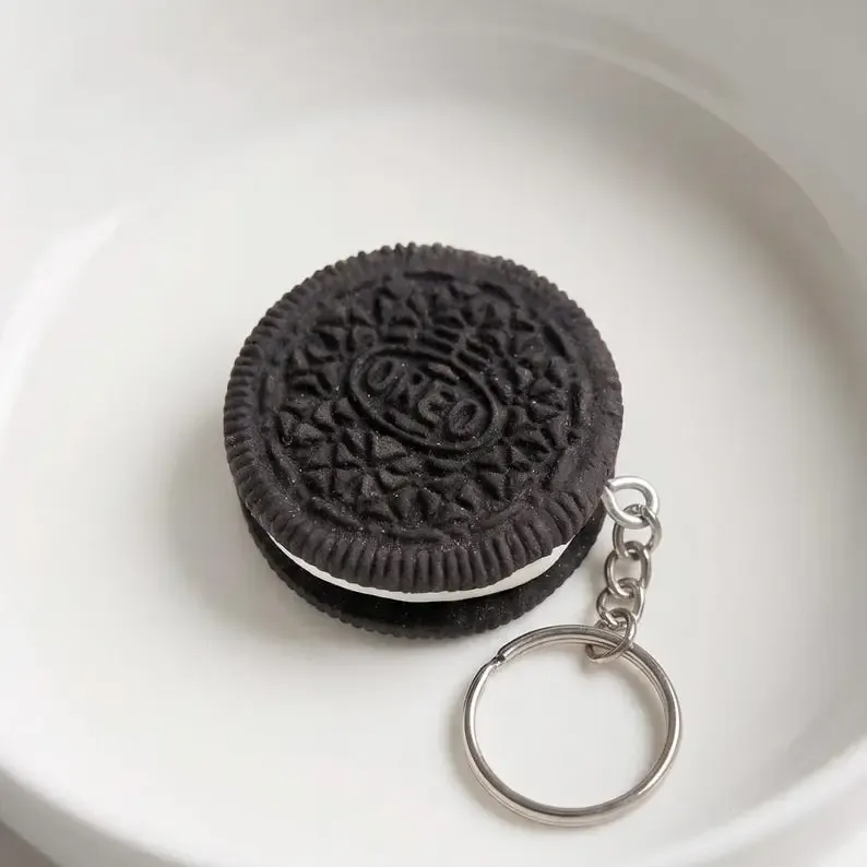 Double Stuffed Cookie Keychain – Resin, 1.75"