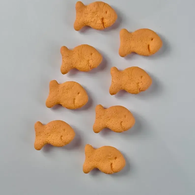 Goldfish Magnets – Handmade Resin, Set of 8
