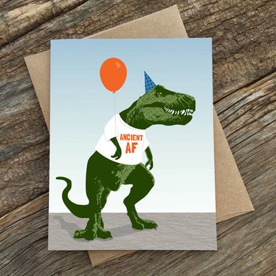 Ancient Af Birthday Card