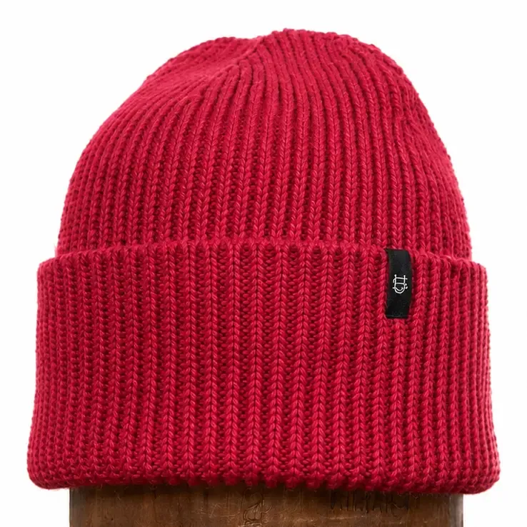Merino Wool &amp; Recycled P.E.T. Beanie Red