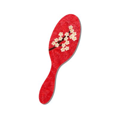 Brown Sakura Blossom Handbag Hero Brush