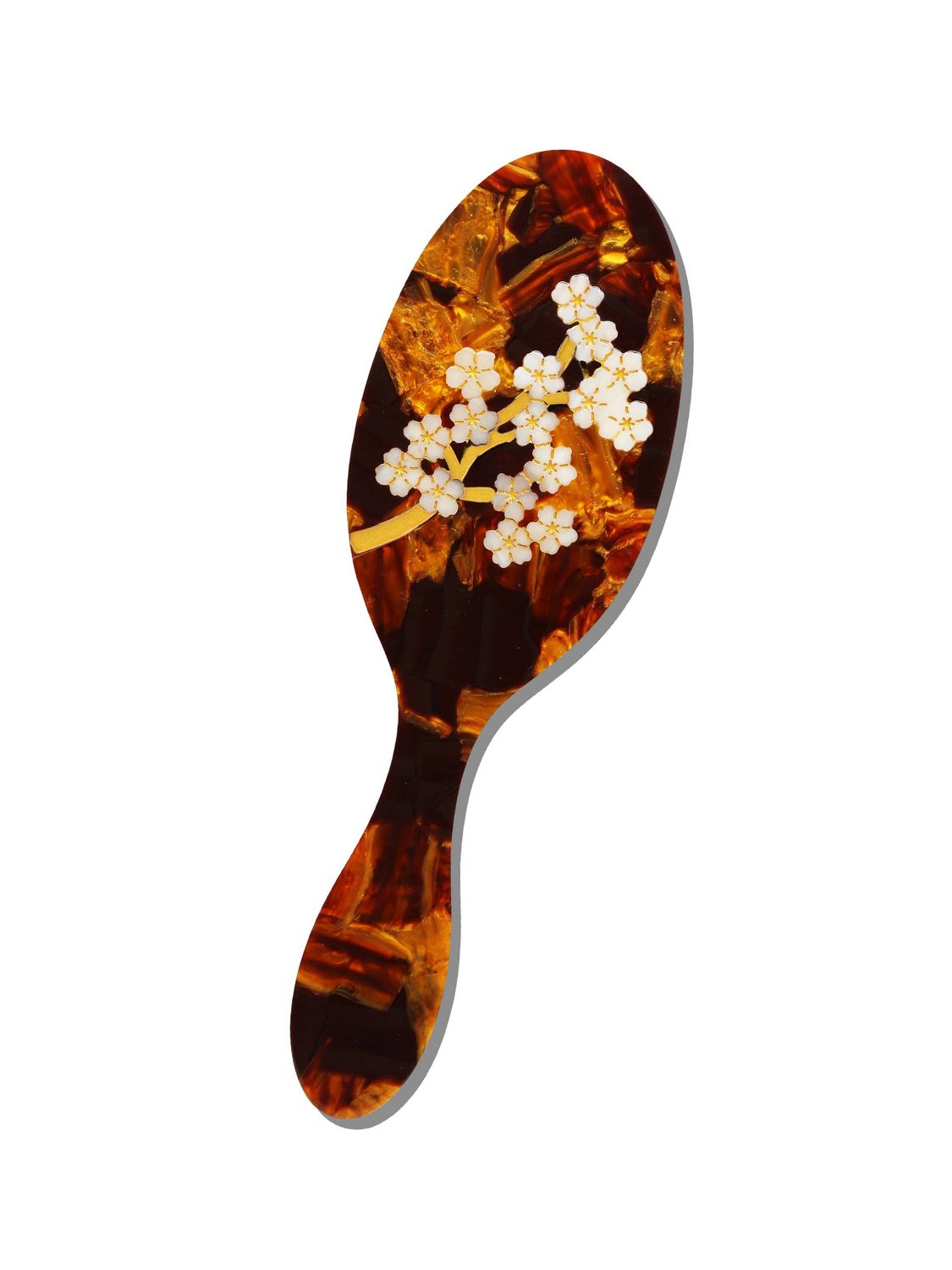 Brown Sakura Blossom Amazing Hair Day Brush