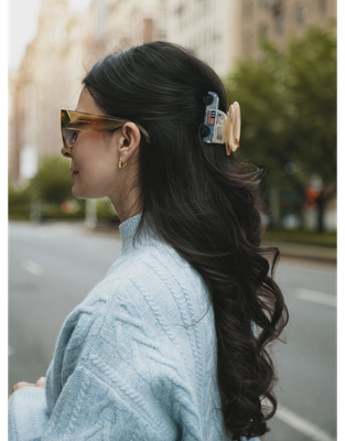 Americana Surf Car Claw Hair Clip