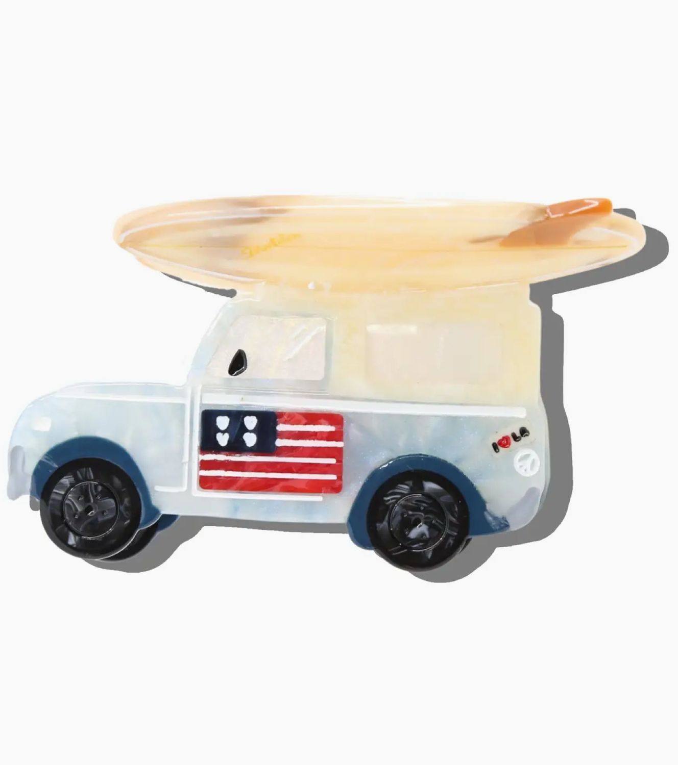 Americana Surf Car Claw Hair Clip