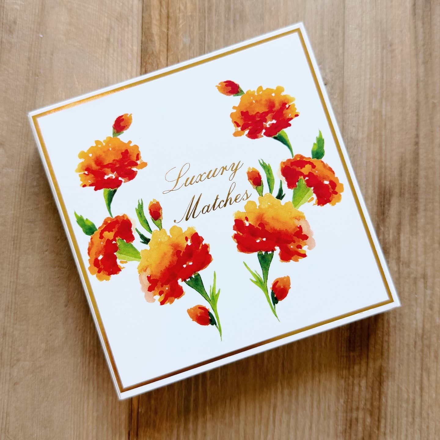 Luxury Marigold Fall 4" Square Matches | Candle Matches