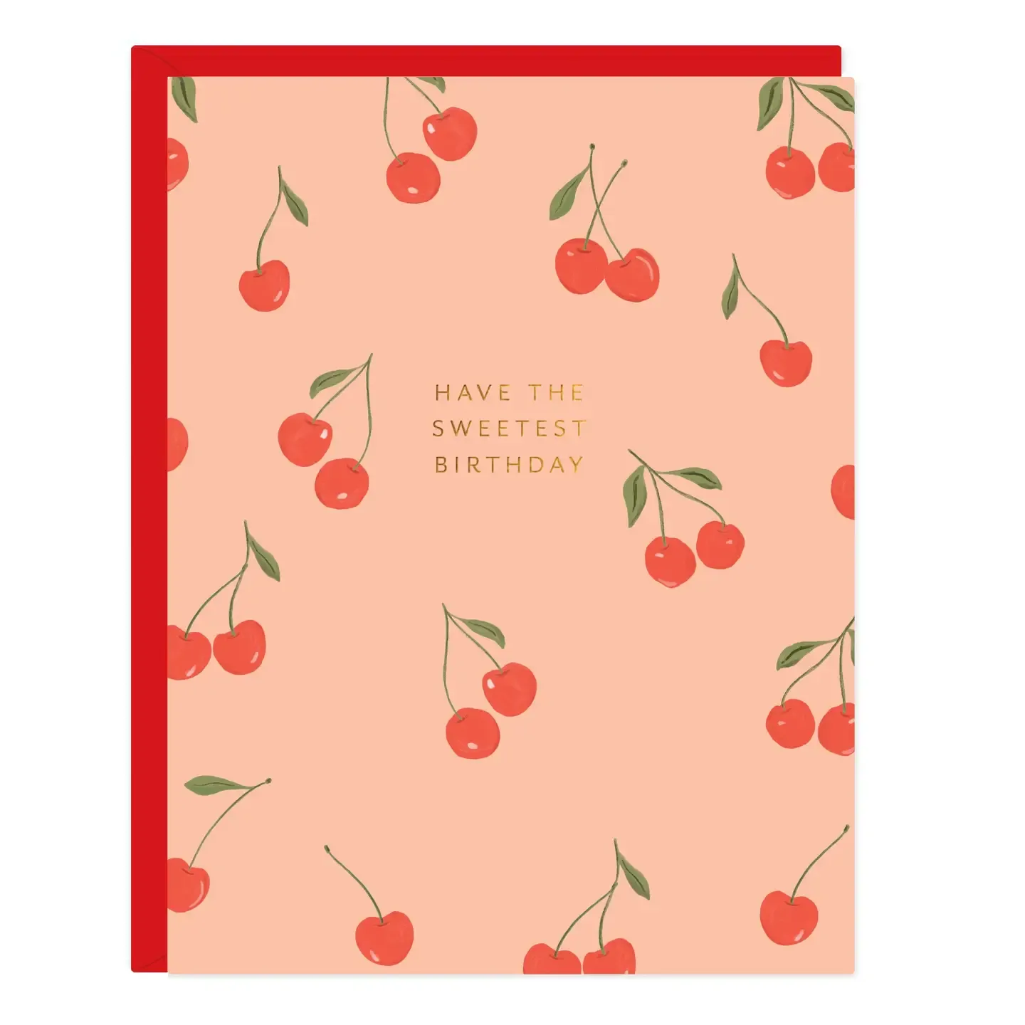 Cherry Birthday Greeting Card