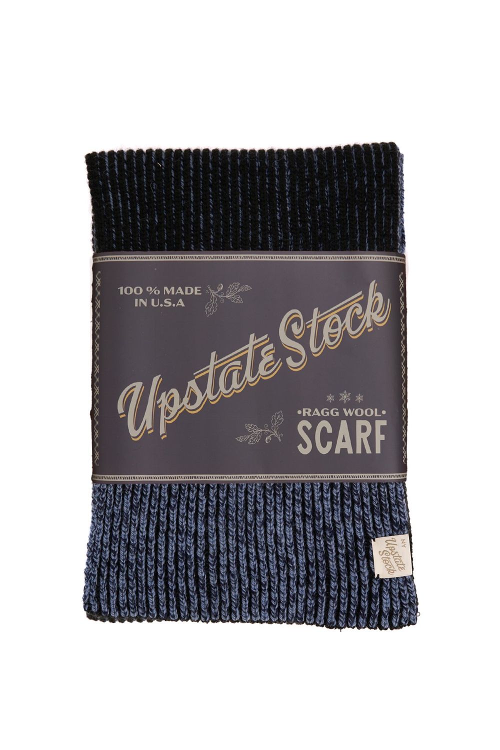 Upcycled Wool Sky Melange Ragg Scarf