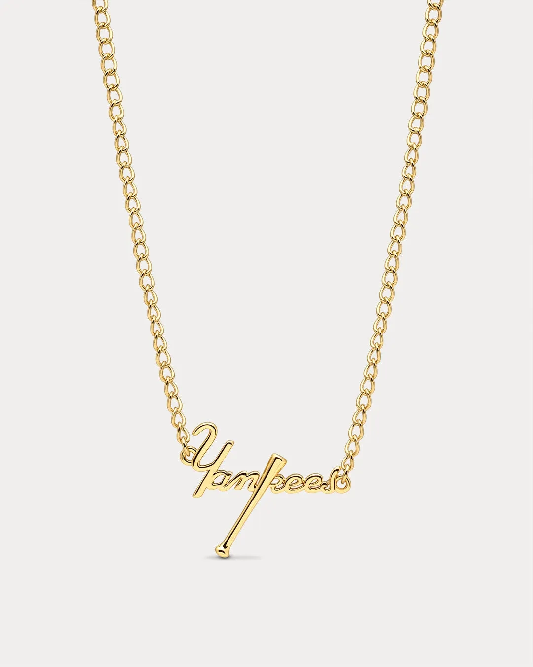 NY Yankees Gold The MLB Nameplate Necklace