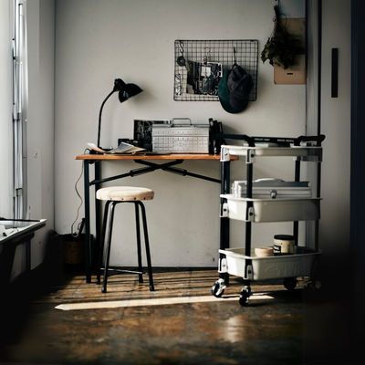Toyo Three-Tier Rolling Cart Blue