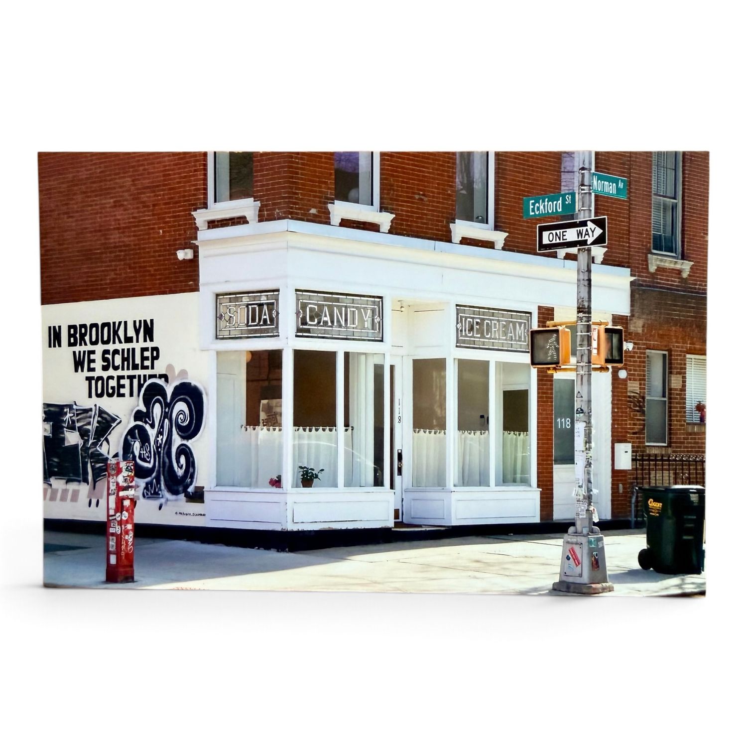 Vintage Soda, Candy &amp; Ice Cream Signs Greenpoint Postcard