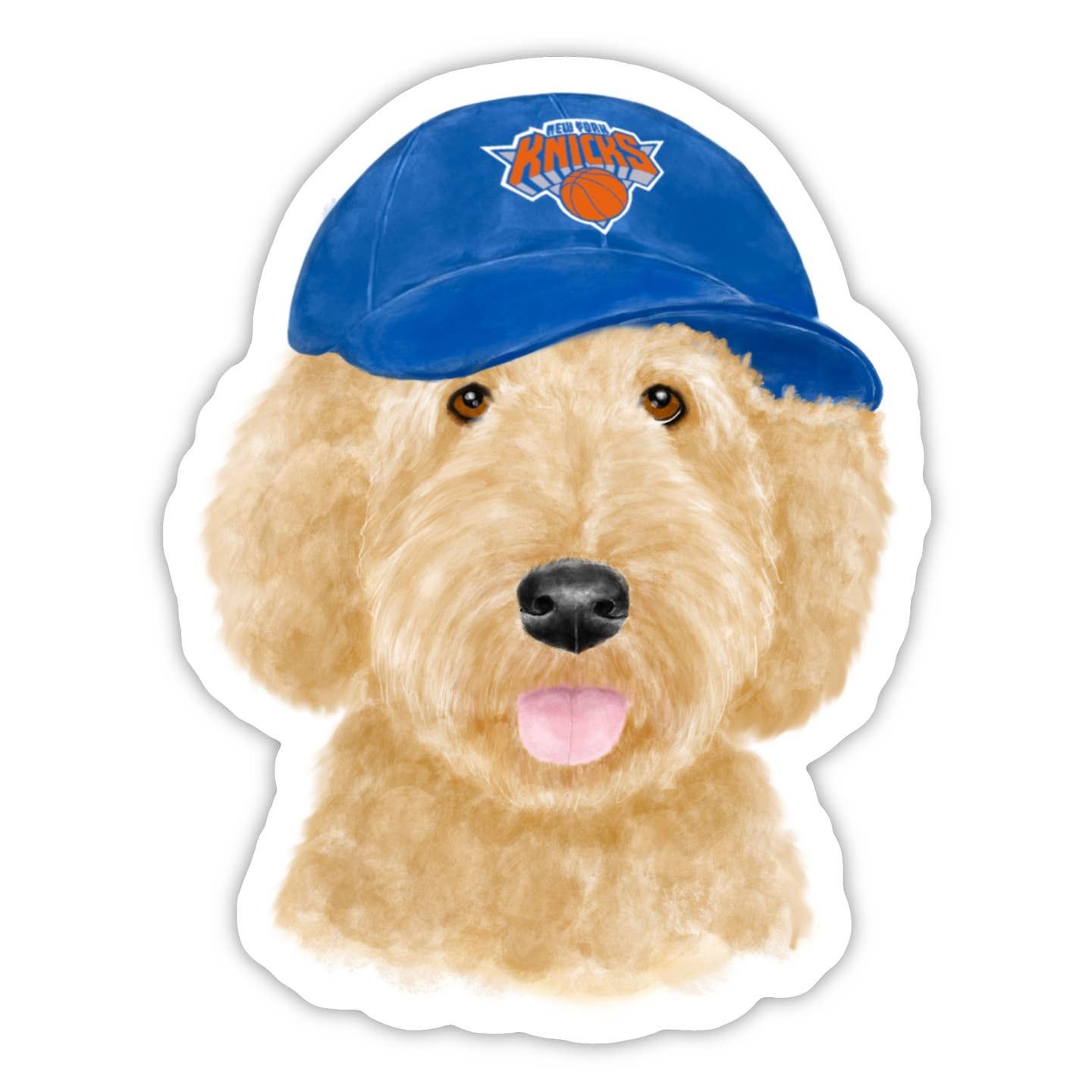 Knicks Labradoodle Sticker