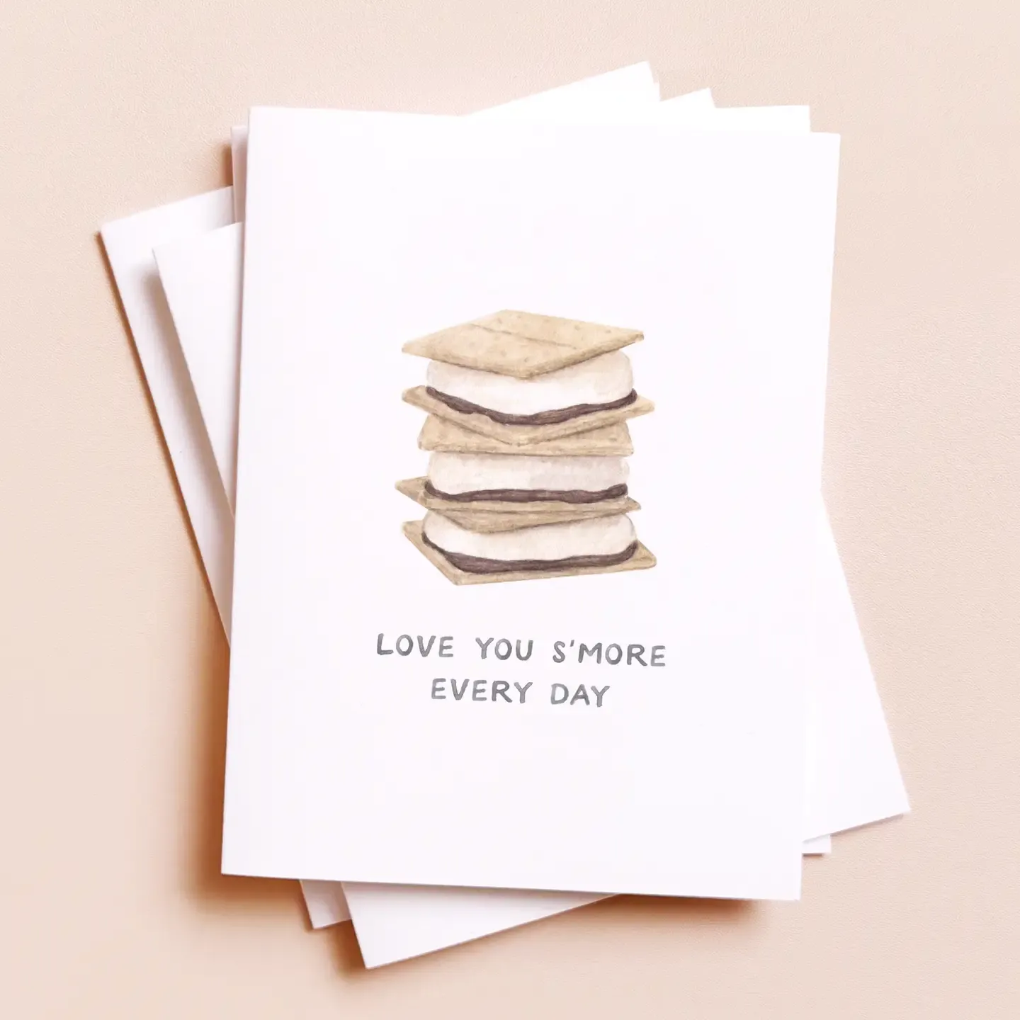 Love You S'more — Food Pun Love / Anniversary Card