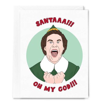 Santaaa!!! Oh My God!!! Christmas Card
