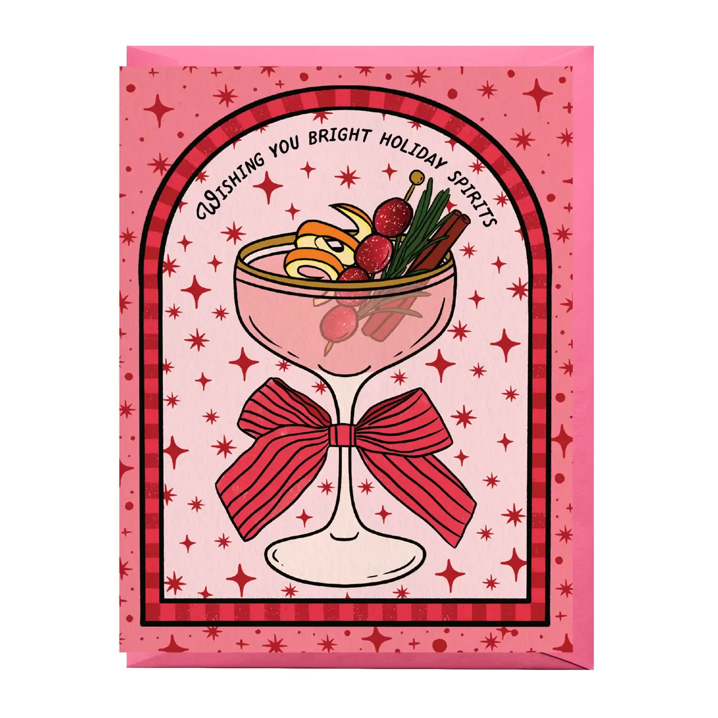 Bright Holiday Spirits Card