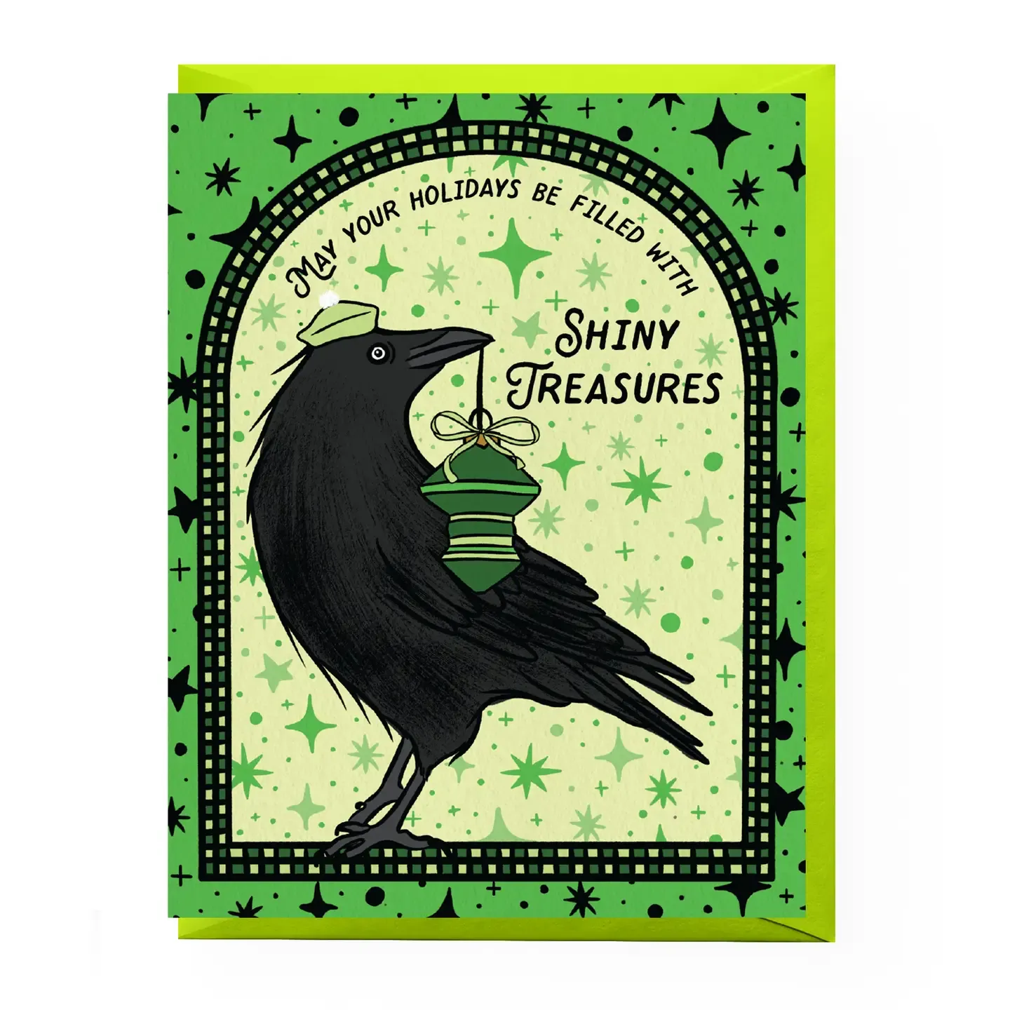 Holiday Crow Card