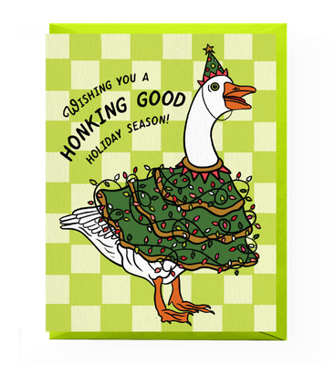 Porch Goose Holiday Card