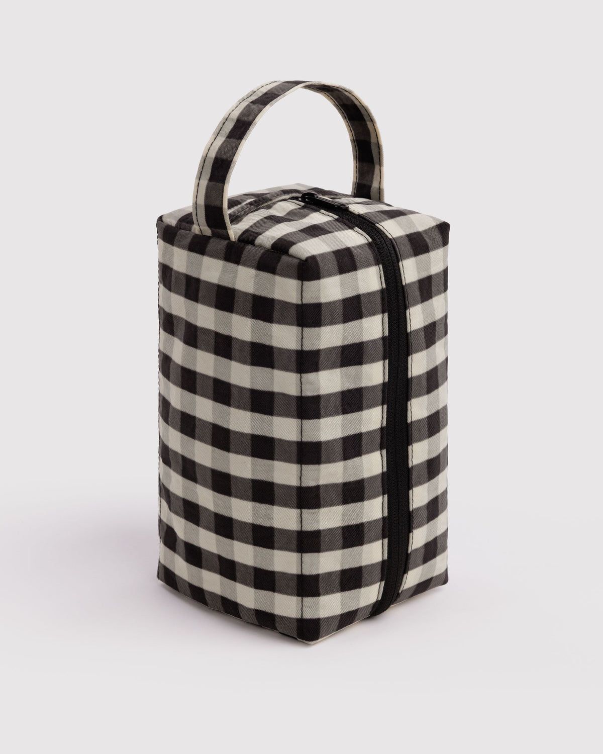 Dopp Kit Black &amp; Cream Gingham
