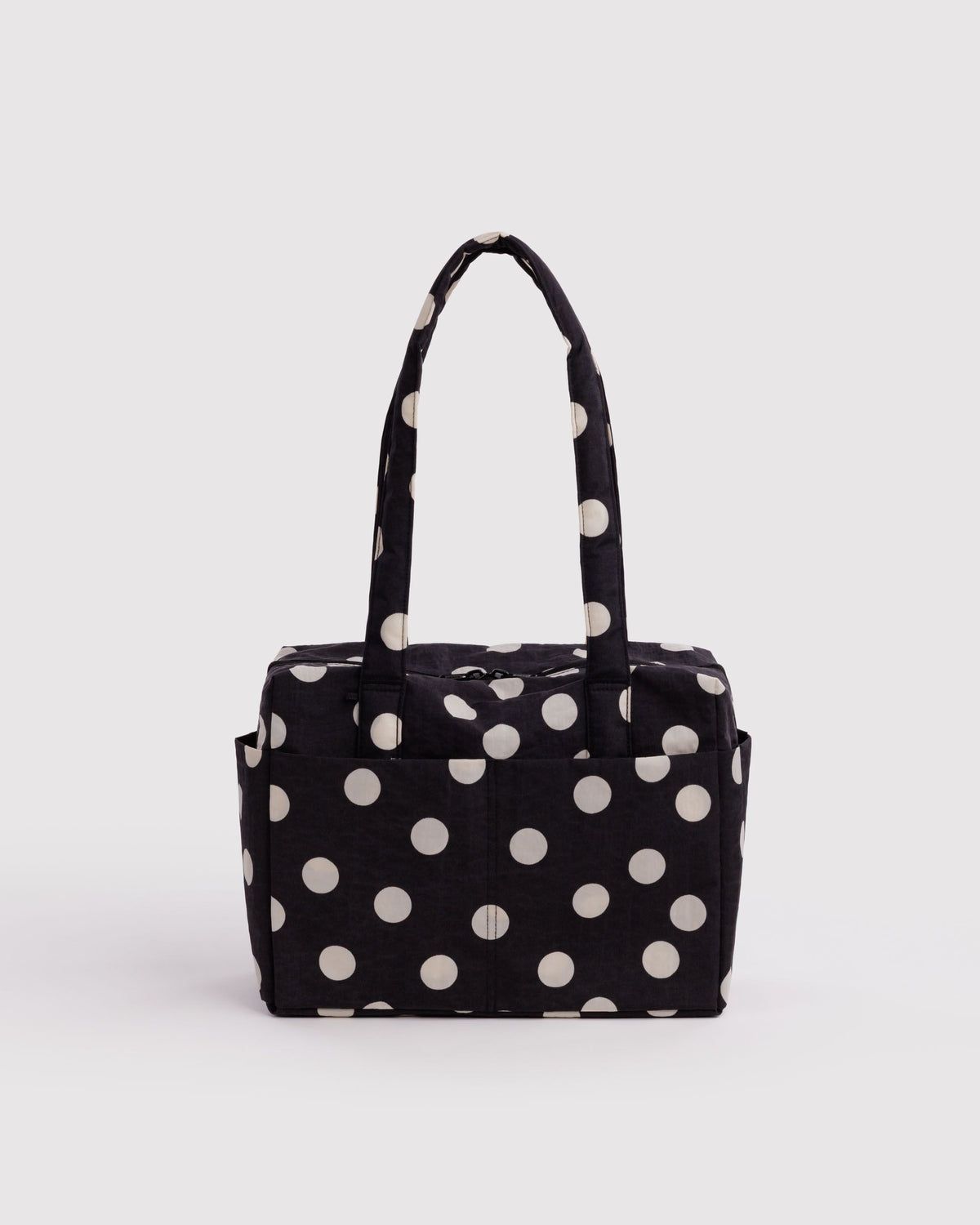 Everyday Cloud Bag Black &amp; Cream Polka Dot