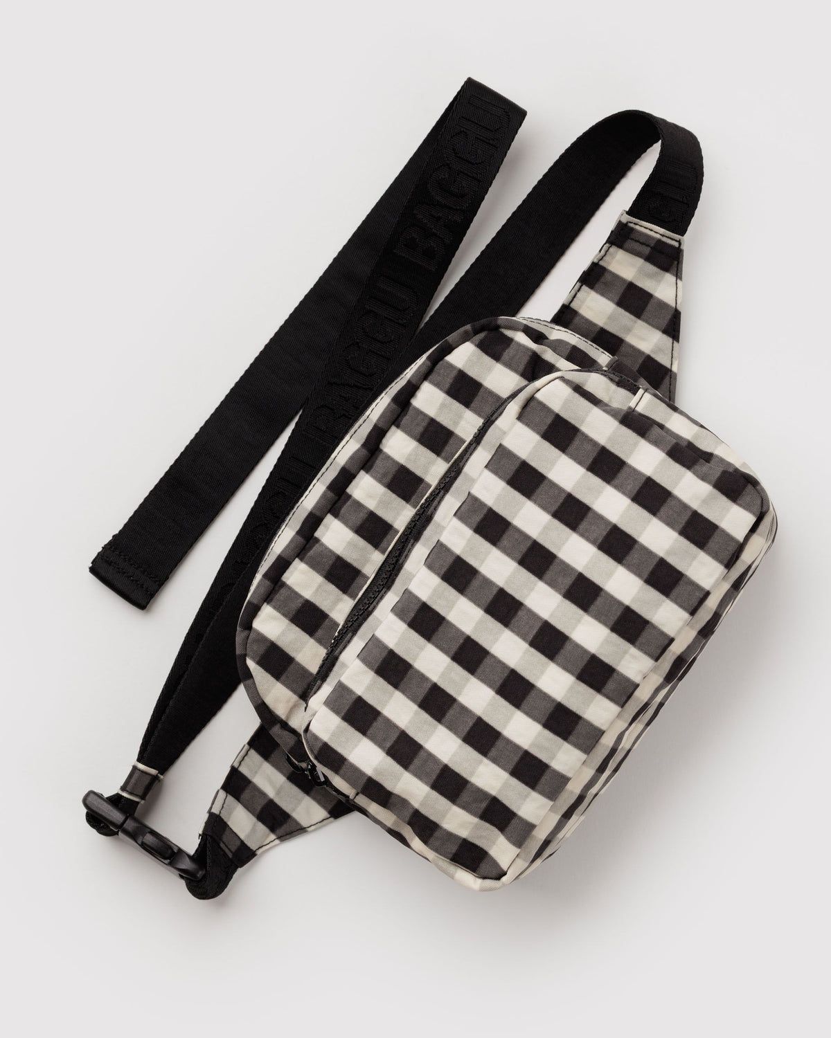 Fanny Pack Black &amp; Cream Gingham
