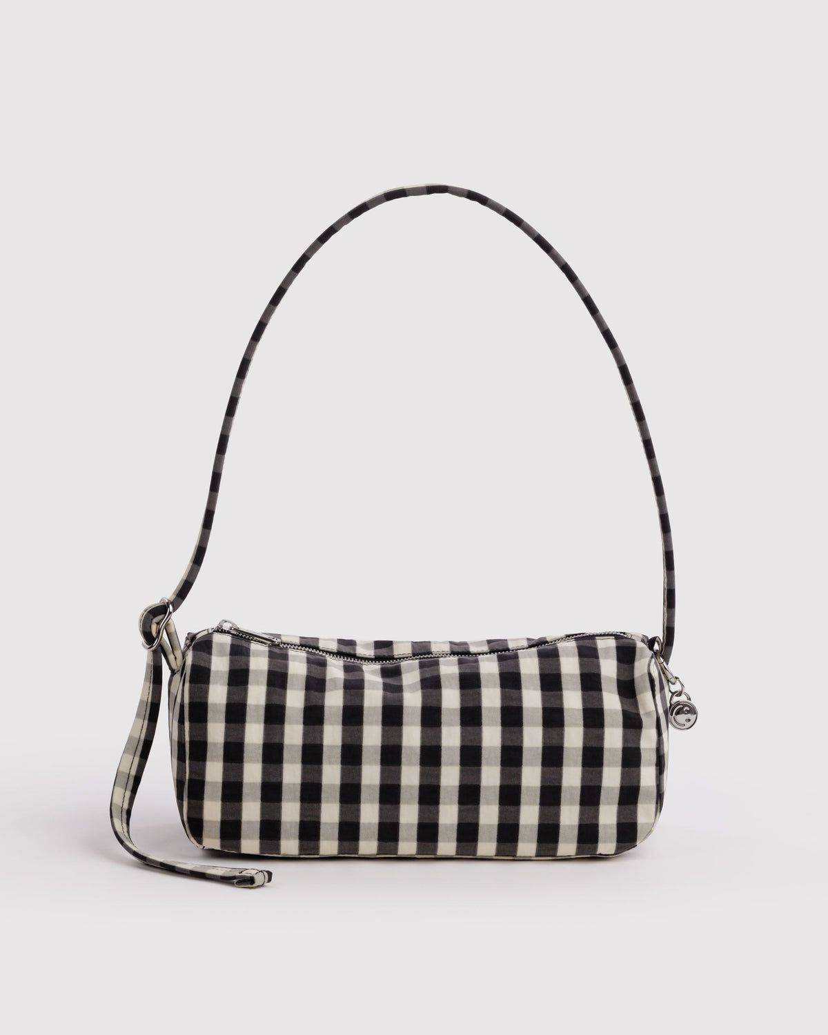 Nylon Loaf Bag Black &amp; Cream Gingham