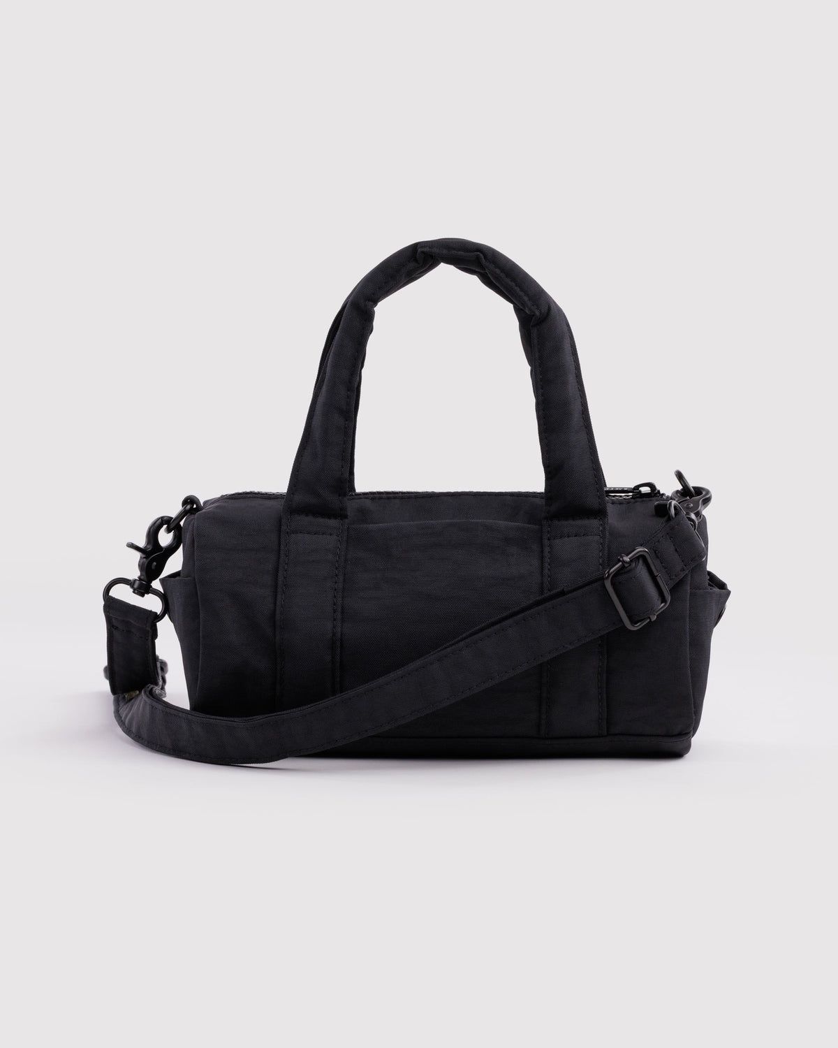 Small Nylon Duﬄe Bag Black