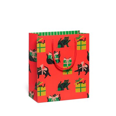 Holiday Black Cat Gift Bags