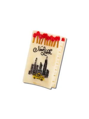 New York Loves You Matchbox Claw Hair Clip
