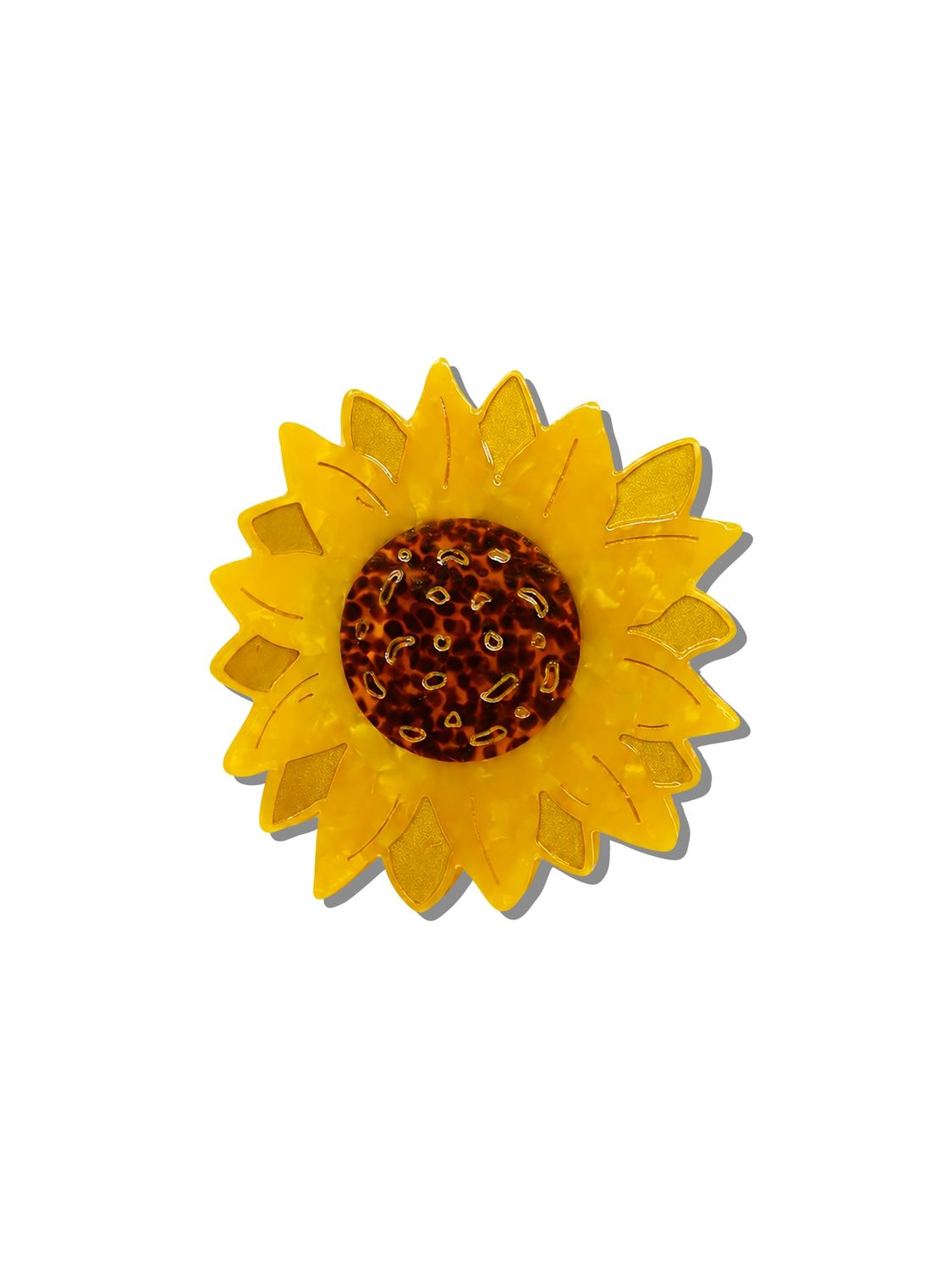 Sunflower Stem Claw Hair Clip
