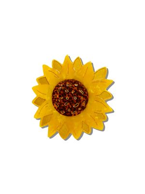 Sunflower Stem Claw Hair Clip