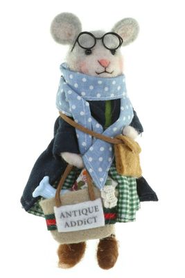 Antique Collector Mouse Ornament