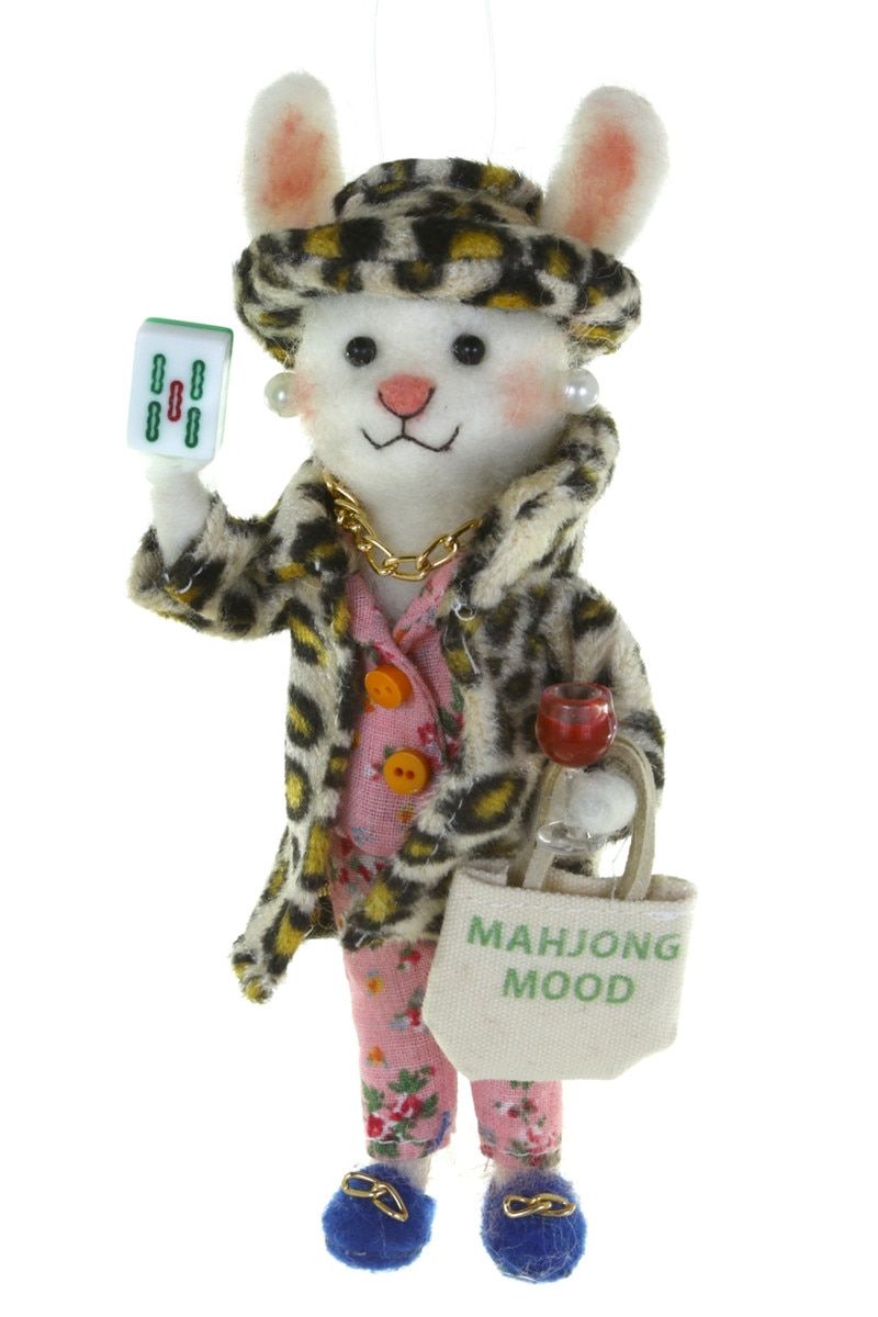 Mahjong Bunny Ornament
