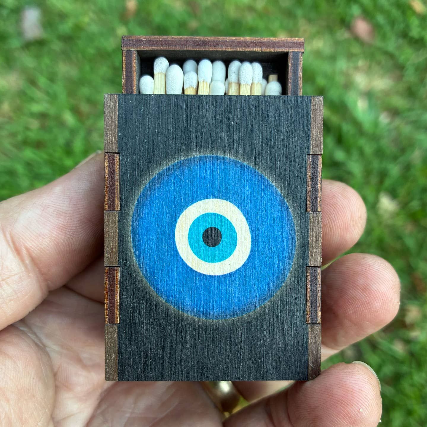 Evil Eye Wooden Matchboxes
