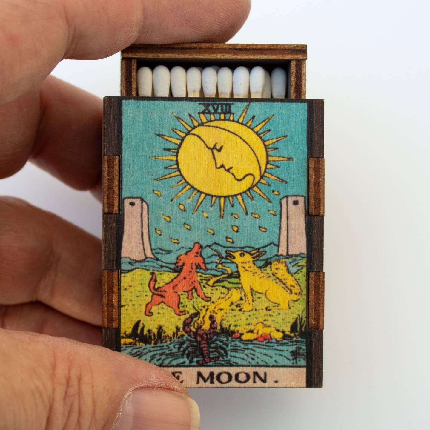 Tarot Moon Wooden Matchboxes