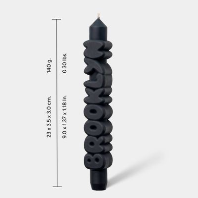 Brooklyn Taper Candle Black