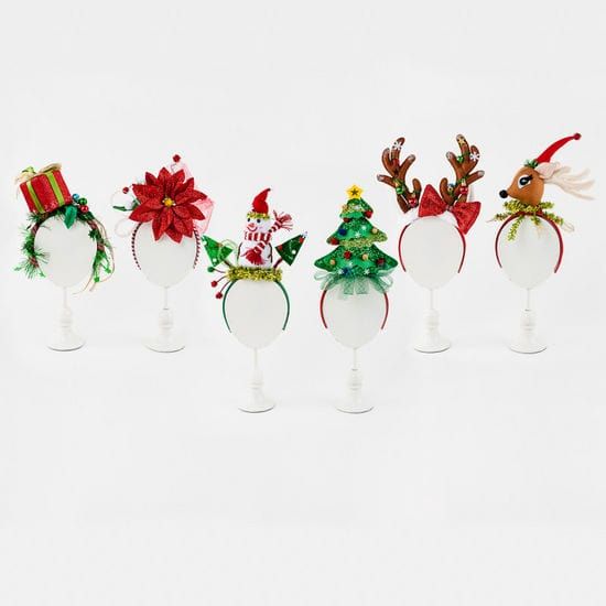 Holiday Headbands 6 Asst Fabric 8-12