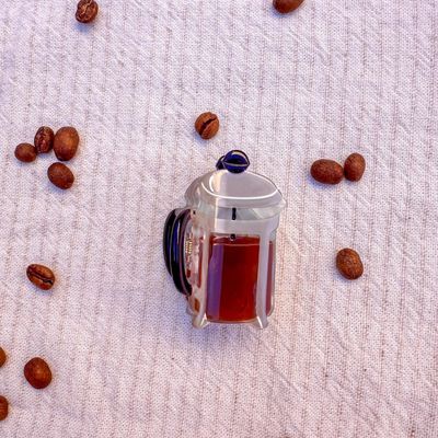 Mini French Press Hair Claw Clip