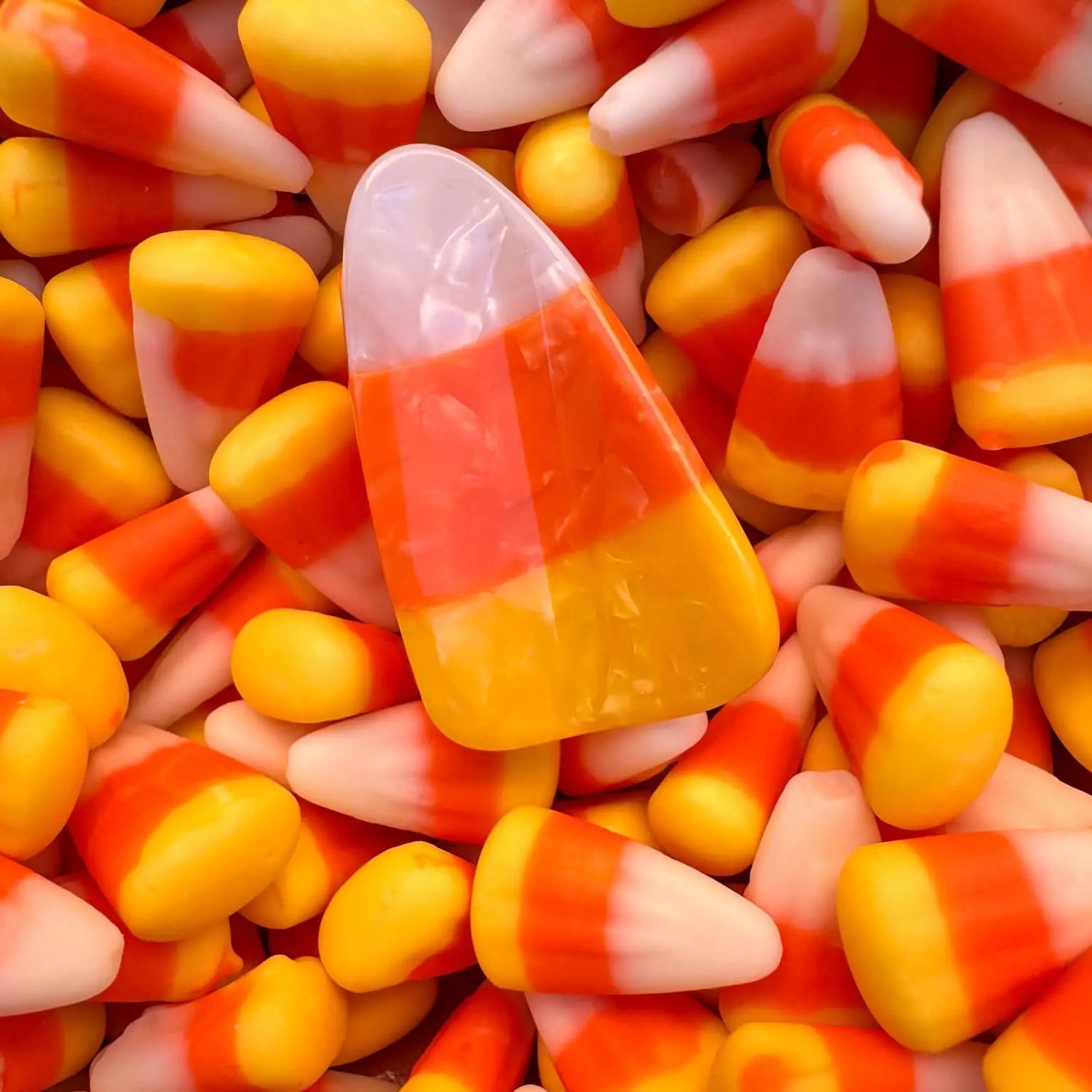 Mini Candy Corn Hair Claw Clip