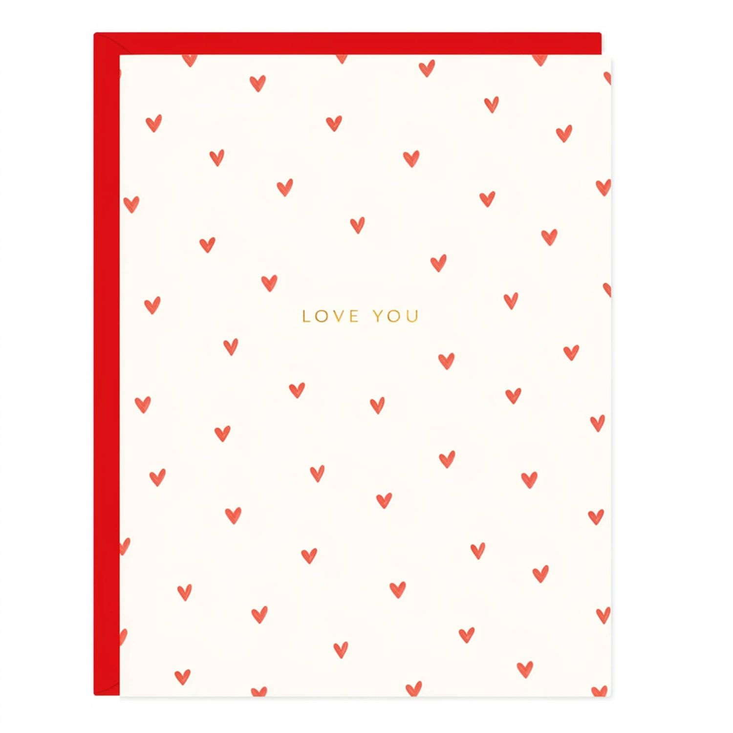 Petite Hearts Love Greeting Card