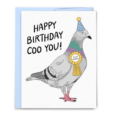 Happy Birthday Coo You Pigeon Birthday Card
