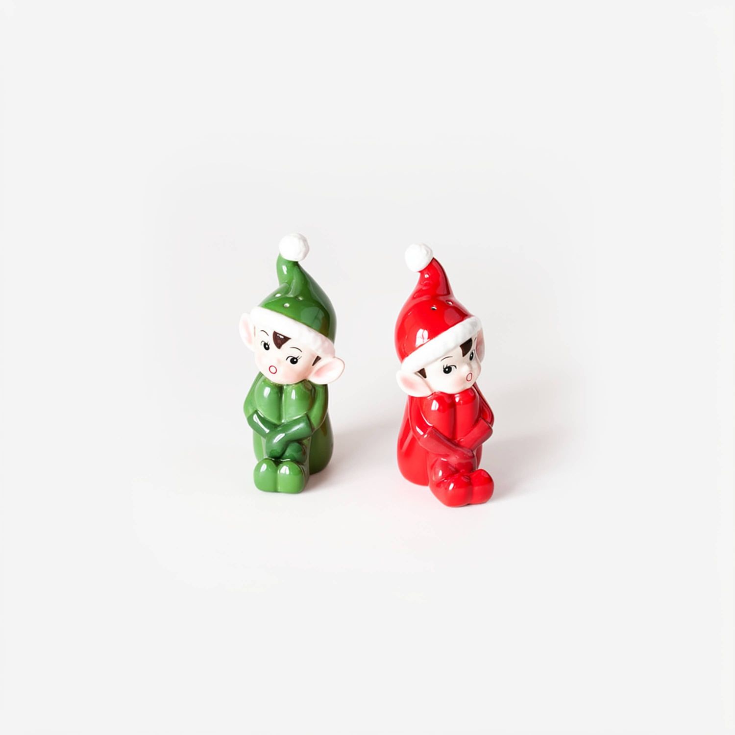 Elf Salt &amp; Pepper Gift Boxed Ceramic 3.75