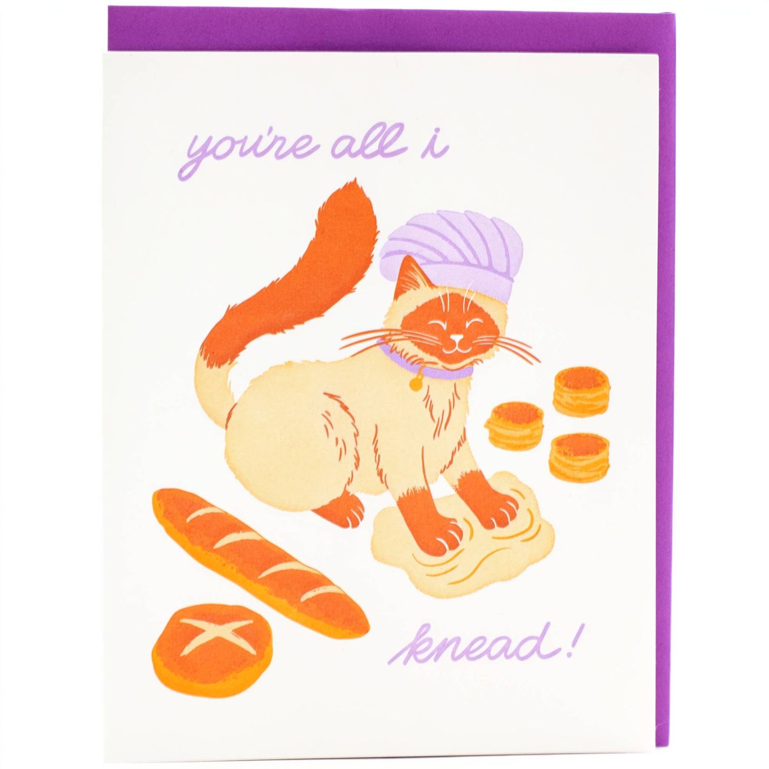 Cat Baker Love Card