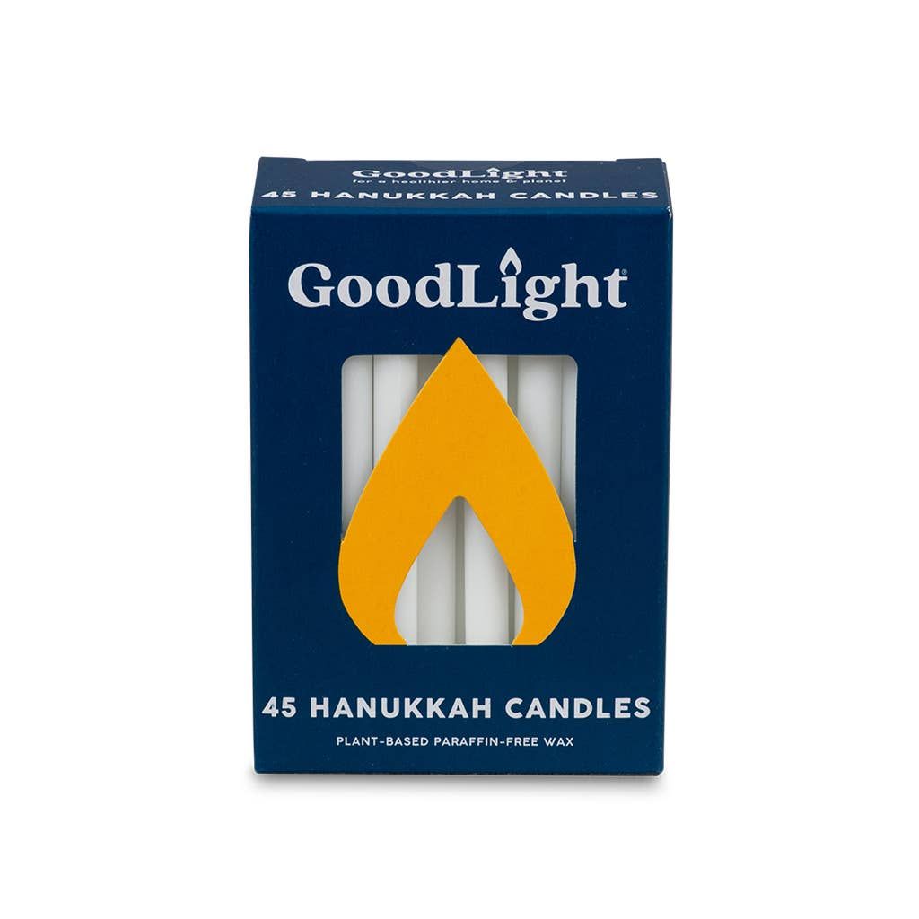 Hanukkah Candles 45-Count Box  Blue &amp; White