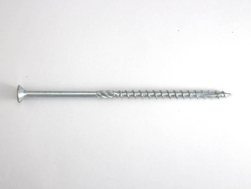 Holzbauschraube mit Schabenut 6x120 Senkkopf TG Blau verz.