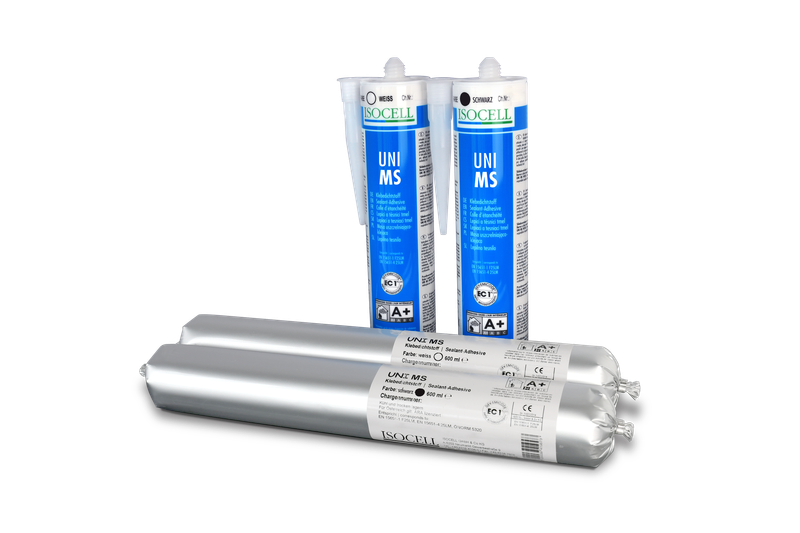 Isocell UNI MS Klebedichtstoff Montagekleber Schwarz Kartusche 310ml