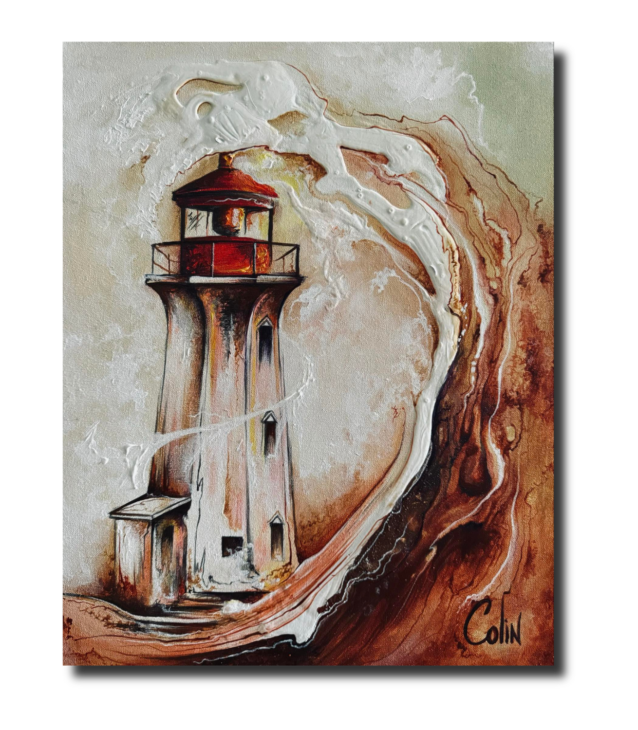 Rogue Wave - Peggy&#39;s Cove Lighthouse
