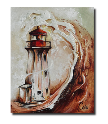 Rogue Wave - Peggy&#39;s Cove Lighthouse
