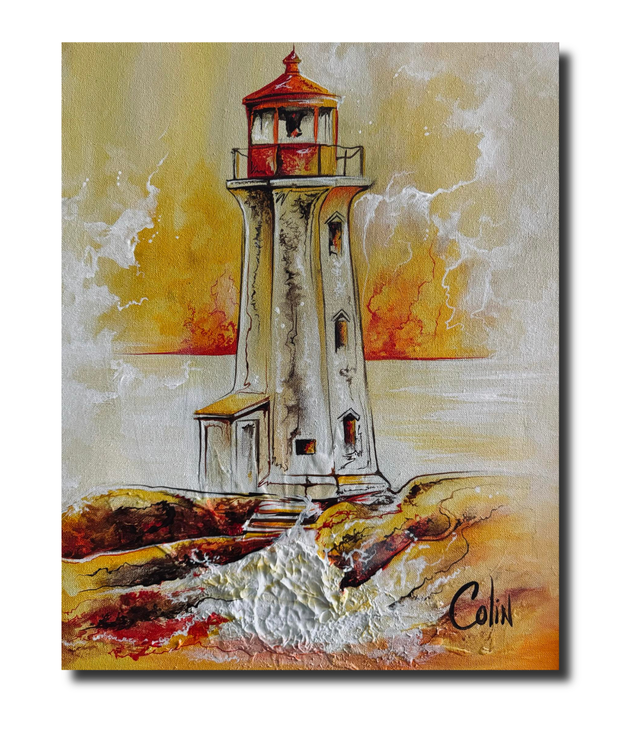 Sunset Serenity - Peggy&#39;s Cove Lighthouse