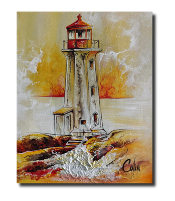 Sunset Serenity - Peggy&#39;s Cove Lighthouse